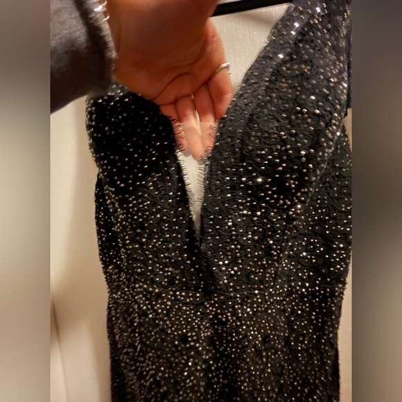 Black sequin dress (custom sizing) - Picture 2 of 5